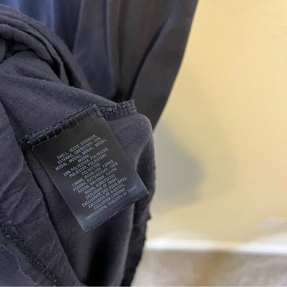 Anthropologie Moulinette Soeurs Gray Gathered Ruched Jersey Midi Dress Size LP - Picture 6 of 6